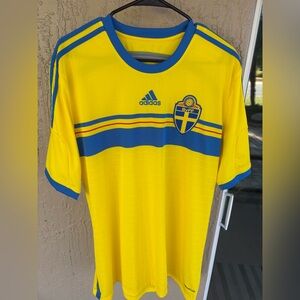 Adidas 2014-2015 Home Swedish Football Shirt